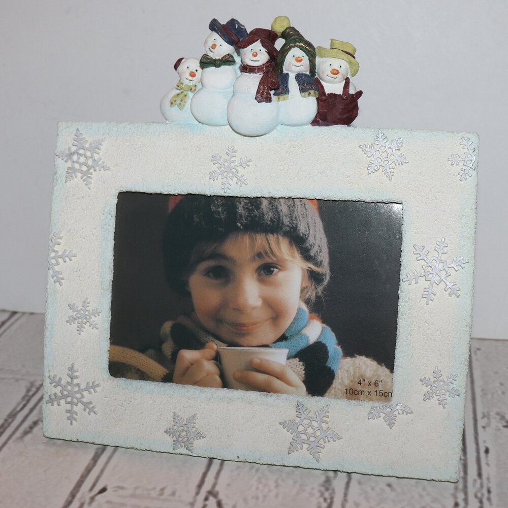 ⛄ Snowman Photo Frame · 4x6" · Brand New